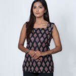 Ajrakh Print Sleeveless tunic